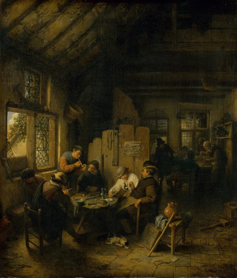 Paesani attorno al tavolo